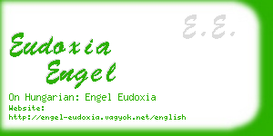 eudoxia engel business card